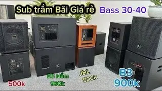 Xả Kho Cuối Năm Sub Trầm 40 Nổ Như Bom 1000W Sub B3 Gầm, JBL, Real, Rcf Gi&aacute; Xi&ecirc;u Rẻ LH:083.835.6665