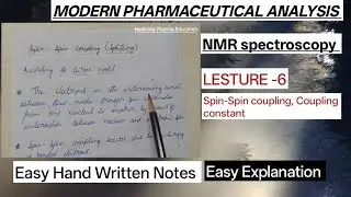 Spin-Spin coupling, Coupling constant in NMR spectroscopy #nmr #coupling #decoupling