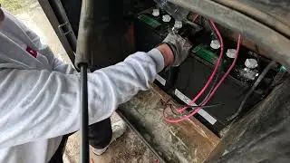 Taking Flooded Lead Acid Batteries out of RV Compartment, 2012 Monaco Knight House Battery, NGH10746