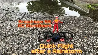 Broadream S9 RC StuntBoard - Quick Flight after the Thunderstorm