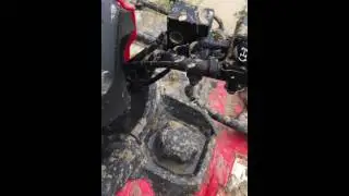 Honda 500 and Honda 250 mud riding
