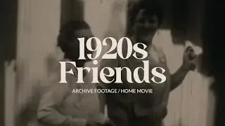 Archive footage of Afternoon Drinks in the 1920s: Home movie film from 9.5mm reel