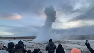 Geysir Erupting in Iceland 🇮🇸 | January 2026 | Real Geothermal Action