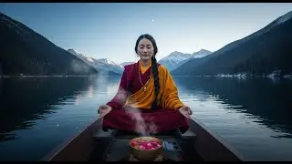 Vibración Sagrada Bajo La Luz De La Luna En El Himalaya | Meditación Tibetana Para Dormir