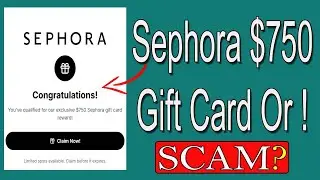 Giftseph.com Review 🚨 $750 Sephora Gift Card Offer ! Is Giftseph.com Legit or SCAM?