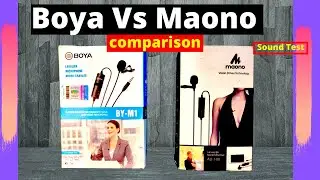 boya BYM1 mic vs maono au 100 | budget mic for youtube | noise cancellation mic for youtube ?