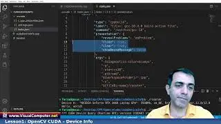 Lesson 1: OpenCV CUDA C++ , (device info and prepare VScode to compile OpenCV CUDA)