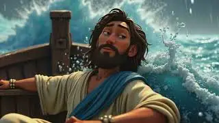 Jesus Calmed a Crazy Storm?! 🌊💨 A Miracle on the Sea!