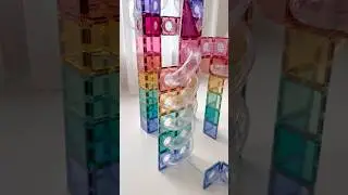 Ball Run Inspiration with CONNETIX Magnetic Tiles