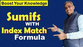 Sumifs with Index Match formula | sumifs formula | Index Match formula | Excel Tutorial