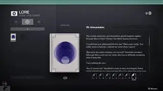 Destiny 2: Season of the Lost Lore - Ripples - VII: Interpolation