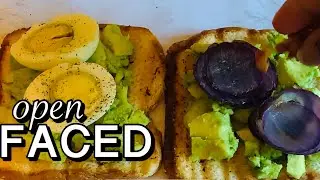 OPEN- FACED SANDWICH + MAKING BREAKFAST FOR DINNER!