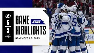 Lightning vs. Capitals | Lightning Radio Highlights | November 22, 2025
