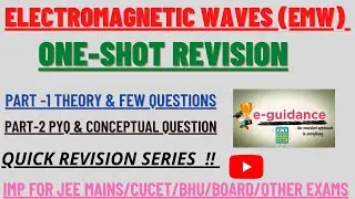Electromagnetic Waves Complete Revision with Question One Shot #electromagnticwaves #emwaves