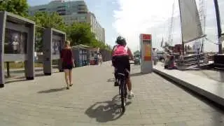 Bike ride along the Mississauga and Toronto Lakeshore and Waterfront