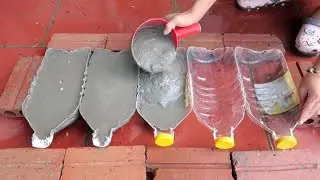 Millions Still Don&rsquo;t Know This! 😱 Easy Cement Pots From Plastic Bottles | Creation Time 