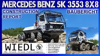 MICHAEL WIEDL MERCEDES BENZ SK 3553 8X8 RC TRIAL TRUCK FROM THE MODEL BUILDING AND RACE TEAM WIEDL
