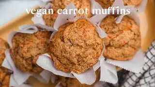 Vegan Carrot Muffins | Quick & Easy Baking