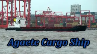 Agaete Cargo Ship Inbound On The Mersey
