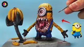 CREANDO a MINION.EXE [ Making MINION Real Life ] Plastilina / Clay | PlastiVerse