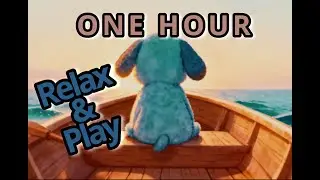 Peaceful Ocean & Puppy Fishing | Calming Kids Relax & Refocus