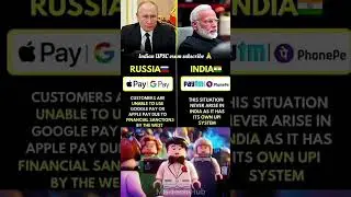 💳 India UPI vs Russia Apple Pay Ban | Digital India Superpower 2025 🌍🚀 #shorts #india #russia #viral