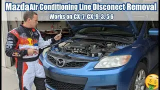 Mazda A/C Air Conditioning Line Disconnect Removal, Works on CX-7, CX-9, 3, 5, 6