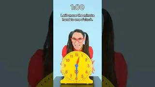Learn to tell time for Kids | 1:00 #shorts #kidslearning