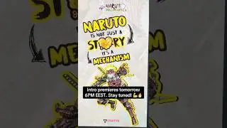⚙️ Naruto Mechanics: A Naruto Manga Analysis series intro premieres tomorrow 6PM EEST #naruto #manga