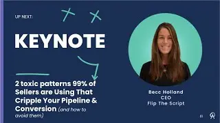 CS2021 - Becc Holland: 2 Toxic Patterns that 99% of Seller are Making That Kill Conversions
