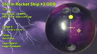 Storm Rocket Ship Bowling Ball Reaction Video Ball Review {vs} Sky Rocket
