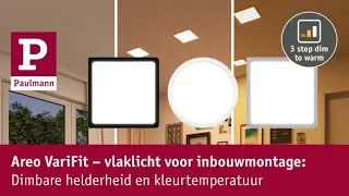 Areo VariFit - vlaklicht voor inbouwmontage: Dimbare helderheid en kleurtemperatuur