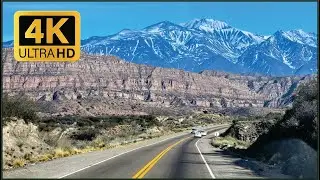 4K Drive Road Uspallata with Music