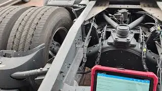 LAUNCH X431 PAD V ELITE: Drive Axle Suspension Lift Test on DAF XG+ 530
