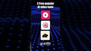 3 Free Popular AI Video Tools #aivideos #aivideotools