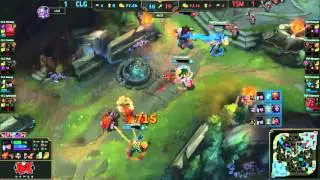 NA LCS 2016 - Stixxay Caitlyn QUADRA KILL and carry the game