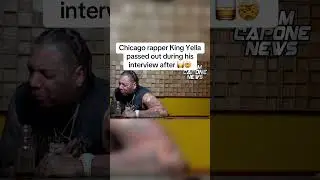 Chicago artist King Yella has collapsed after drinking crown royale during interview🤯