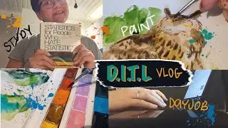 DITL - Illustrator with a day job. Painting owls 🦉