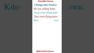 Change into passive in easy way|#shorts