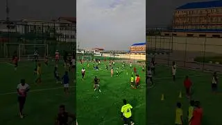 How to open to space + Agility control + passing drill #soccer
