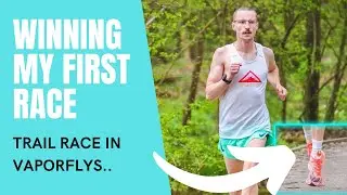 WINNING MY FIRST RACE!! (5 MILE TRAIL RACE DAY VLOG)