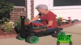 Heavy Duty Flat Bed Dump Cart Wagon for Gardening and MORE