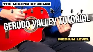 The Legend of Zelda - Gerudo Valley flamenco guitar tutorial