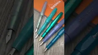 Перьевые ручки Kaweco Collection AL-Sport Iguana Blue и Skyline Sport Mellow Blue