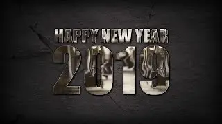 Photoshop Tutorial | How to Design New Year Greeting Card 2019