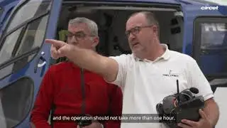 Helitransport to Ch&acirc;teau du Barroux for Orange