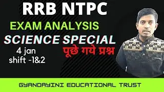 Rrb Ntpc Exam Analysis |Rrrb Ntpc GS/GK Questions | By Rajnish Sir | Rrb Ntpc All Shift science