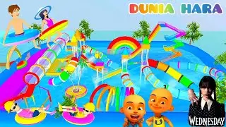 Yuta Ajak Wednesday Kembar Banyak RameRame Kolam Renang Terbesar | Up1n Ip1n Palsu Tangkap Wednesday