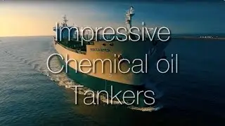Impressive tankers passing the breakwaters of IJmuiden in the Netherlands