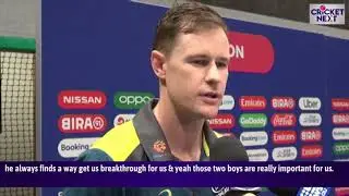 Australia's Jason Behrendorff speaks after their win against New Zealand